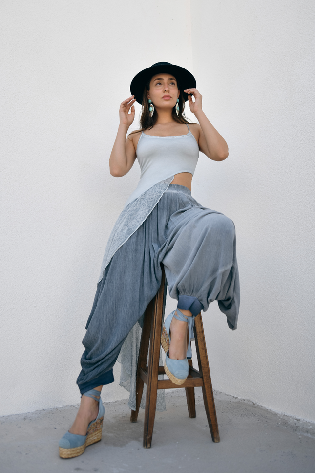 Zhenabia | Aria Blouse in Baby Blue
