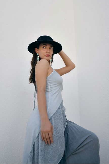 Zhenabia | Aria Blouse in Baby Blue