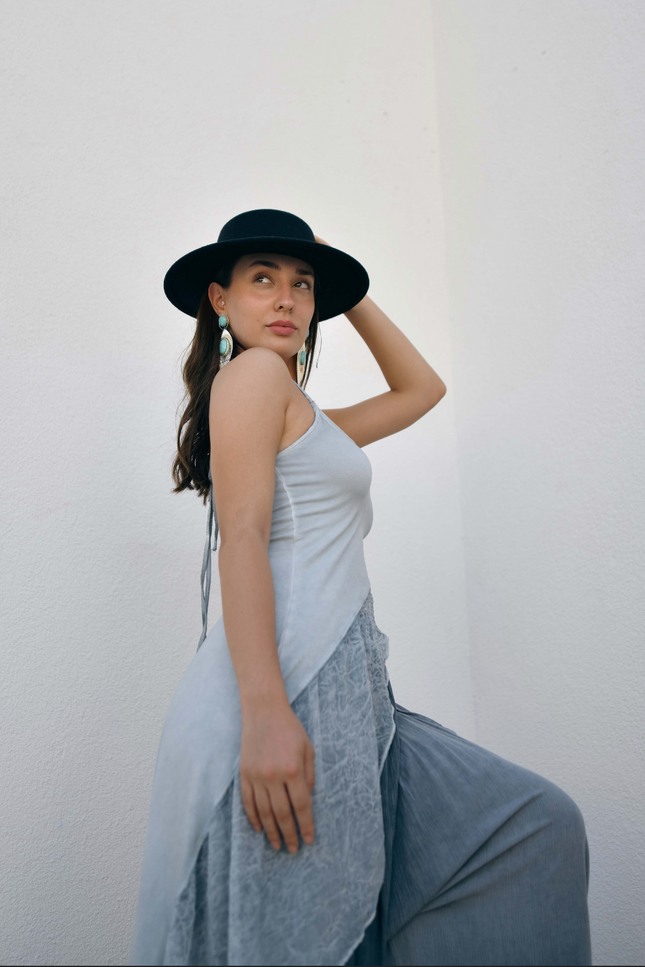 Zhenabia | Aria Blouse in Baby Blue