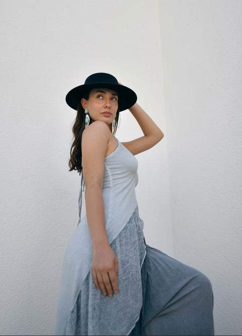 Zhenabia | Aria Blouse in Baby Blue