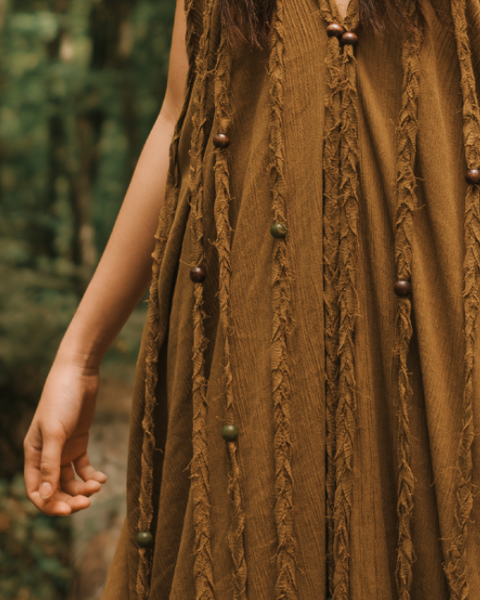 Zhenabia | Kısmet Dress in Cumin