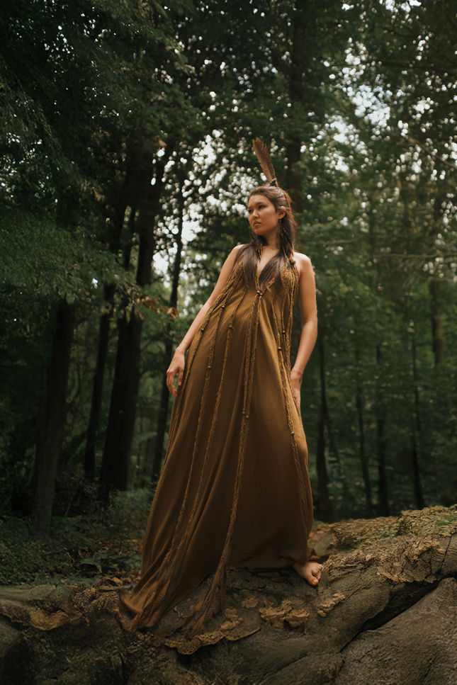 Zhenabia | Kısmet Dress in Cumin