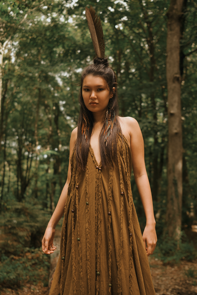 Zhenabia | Kısmet Dress in Cumin