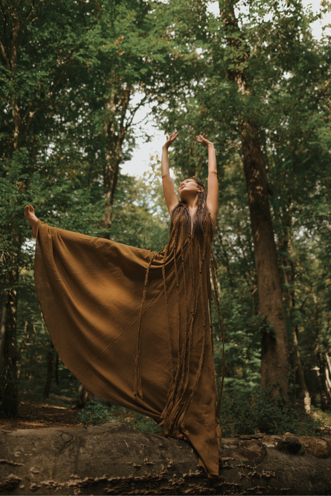 Zhenabia | Kısmet Dress in Cumin
