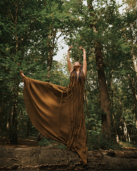 Zhenabia | Kısmet Dress in Cumin