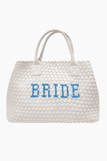 Lilly Loves bride embroidered handbag with intricate floral embroidery, elegant design, perfect for wedding accessories.