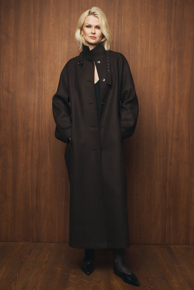 Selera | Maxi Wool Cocoon Coat