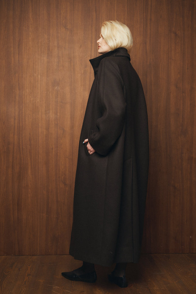 Selera | Maxi Wool Cocoon Coat