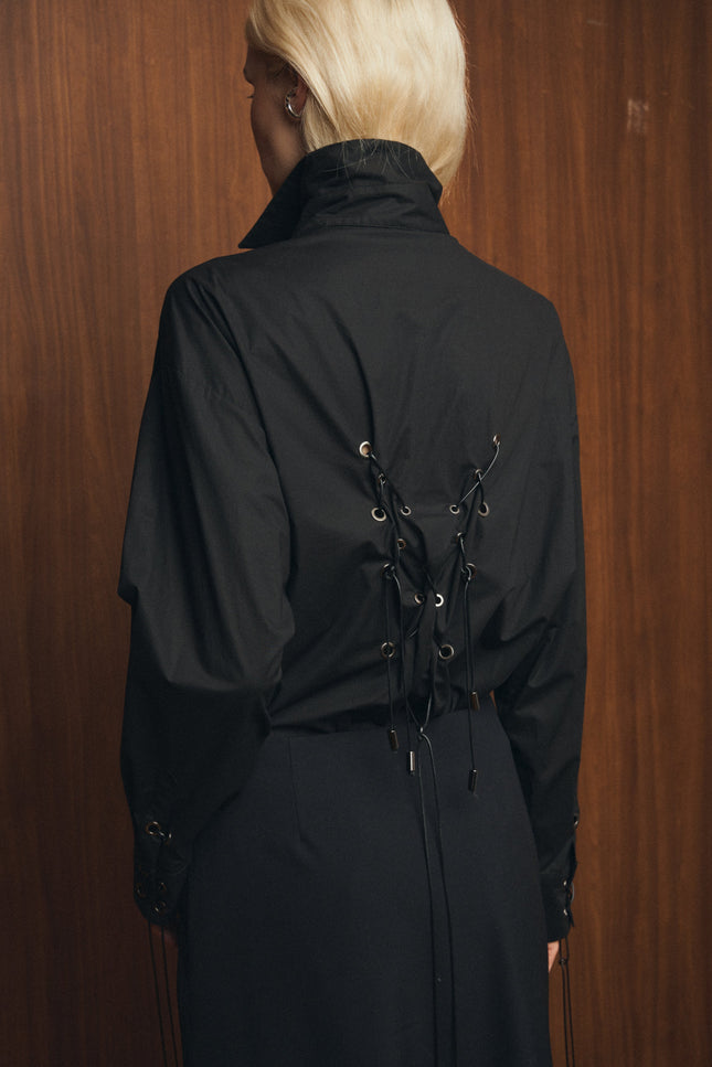 Selera | Oversized Cotton Shirt with Decoration