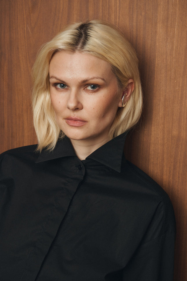 Selera | Oversized Cotton Shirt with Decoration