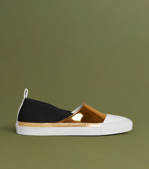 O2 Monde | Płaskie buty Shalvi złote