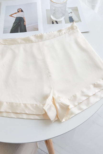 Soft Strokes Silk | Cream Soar Pyjamas Camisole with Adjustable Straps