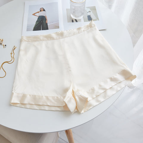 Soft Strokes Silk | Cream Soar Camisole and Shorts Pyjamas Set