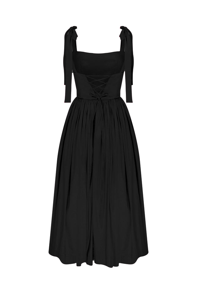 Nazli Ceren | Sibby Midi Dress in Noire