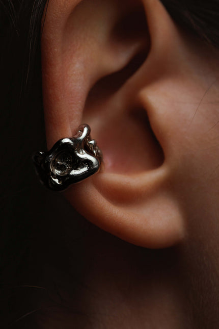 SIMA GINA | Ear Cuff - Hoops 'Wide Lava'