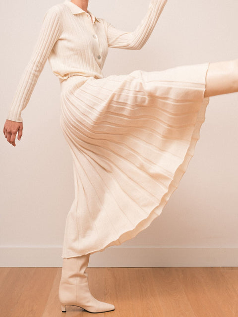 Bel Cashmere | Falda Julietta marfil
