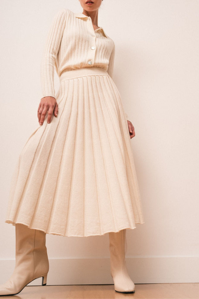 Bel Cashmere | Falda Julietta marfil