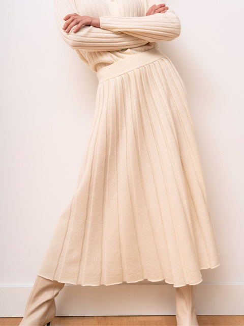 Bel Cashmere | Falda Julietta marfil