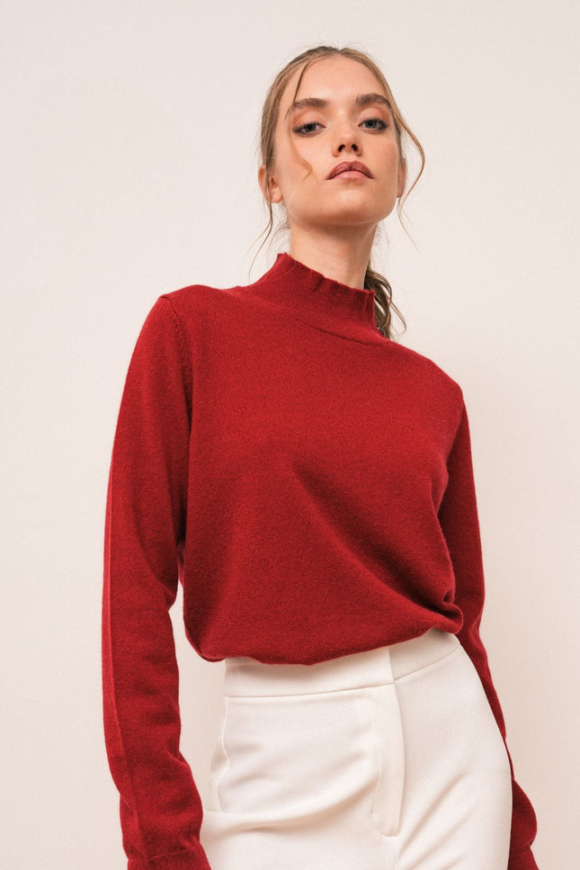 Bel Cashmere | Jersey Odette burdeos