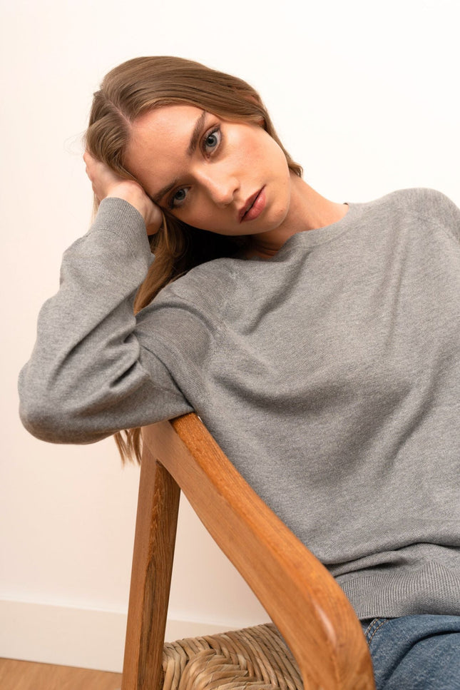 Bel Cashmere | Jersey Chelsea gris