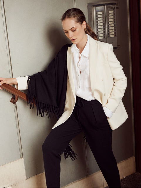 Bel Cashmere | Chal Sienna cashmere negro