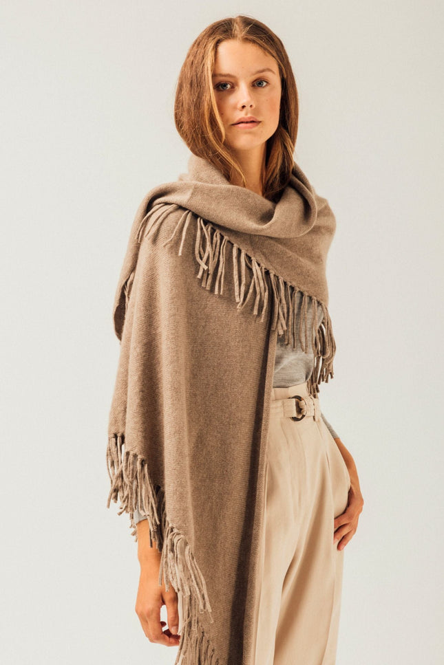 Bel Cashmere | Chal Sienna cashmere marrón orgánico
