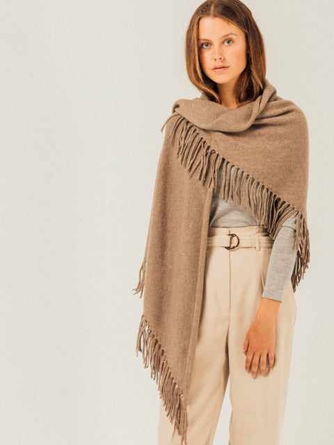 Bel Cashmere | Chal Sienna cashmere marrón orgánico