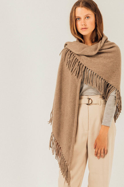 Bel Cashmere | Chal Sienna cashmere marrón orgánico