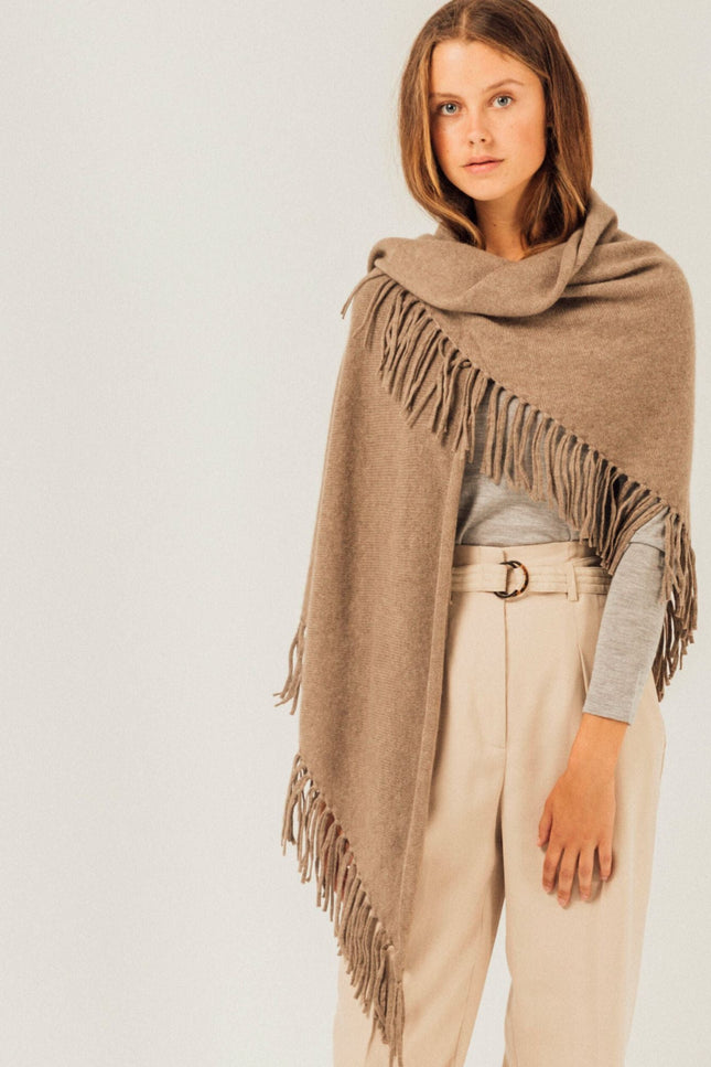 Bel Cashmere | Chal Sienna cashmere marrón orgánico