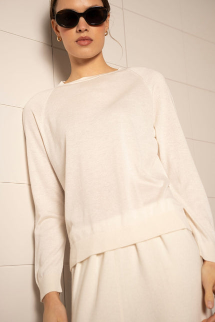 Bel Cashmere | Jersey Chelsea crudo