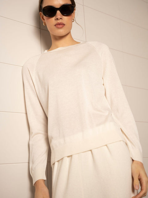 Bel Cashmere | Jersey Chelsea crudo