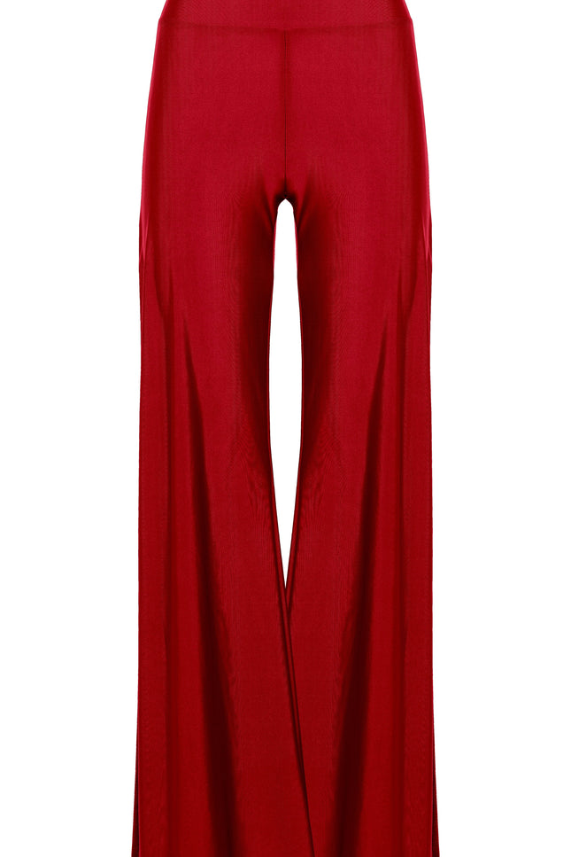 Antoninias | Cleo Wide Leg trousers strawberry red