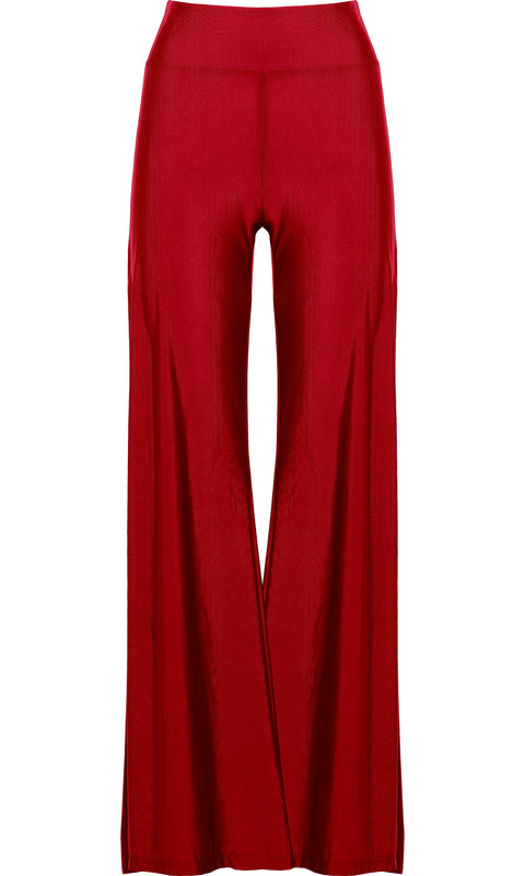 Antoninias | Cleo Wide Leg trousers strawberry red
