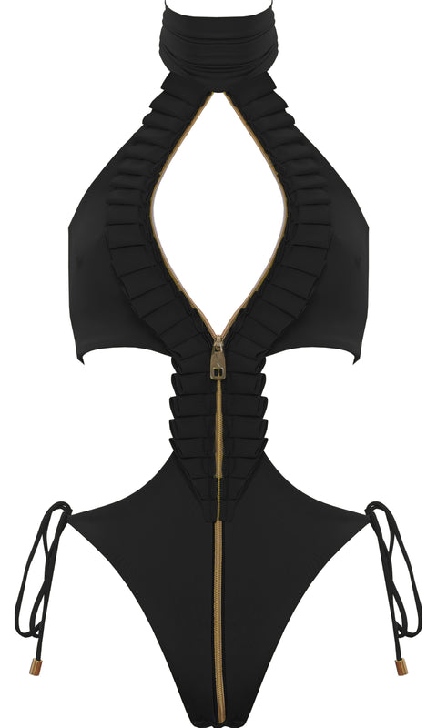 Antoninias | Ahmosy Spodnie z szerokimi nogawkami czarne