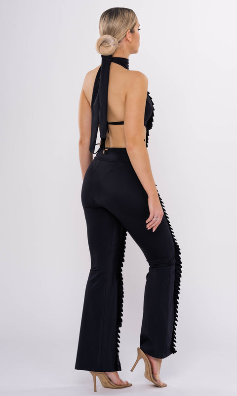 Antoninias | Ahmosy Spodnie z szerokimi nogawkami czarne