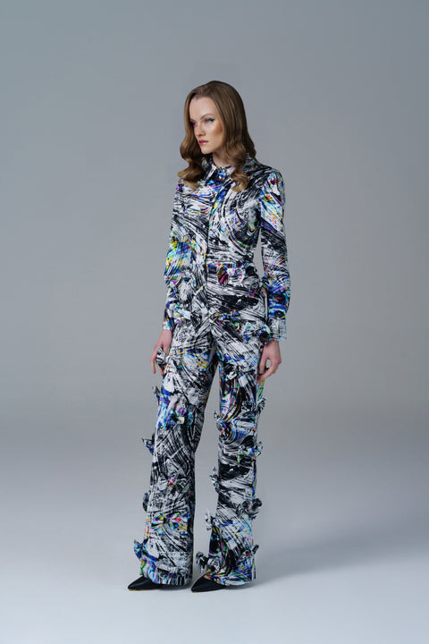 Psychedelic Overdose | Space Bow Jumpsuit