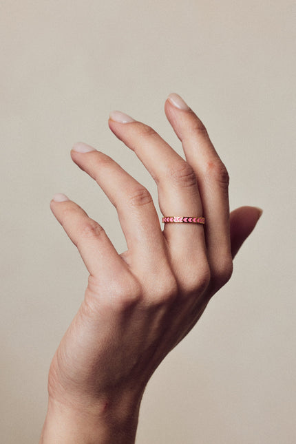 Après Youth I Spark Enamel Ring Pink