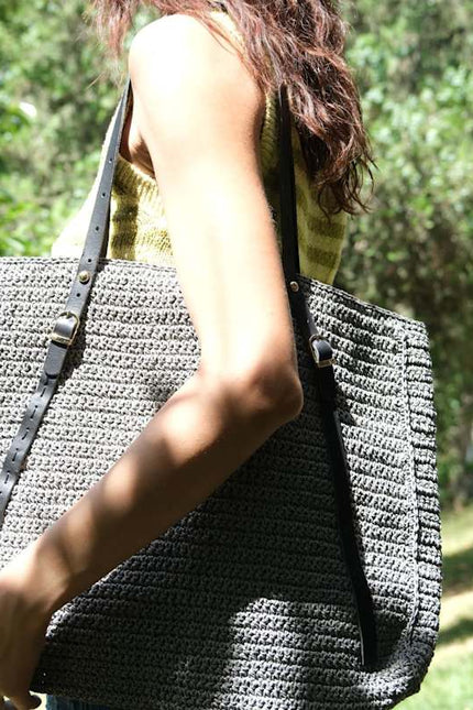 Springmoonatelier | Special Gray Beach Bag