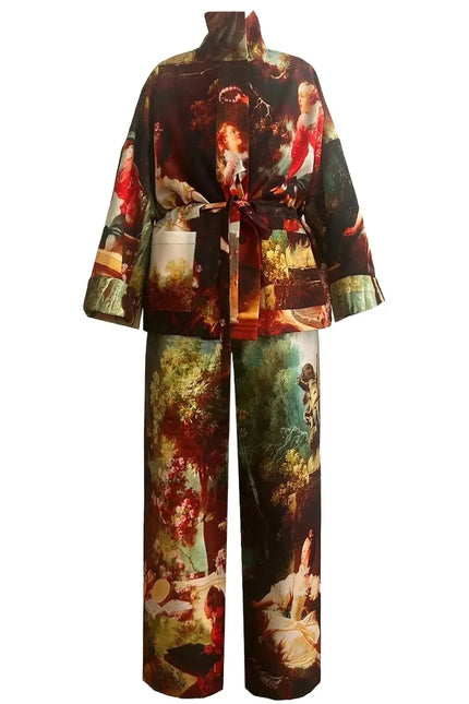 Square Boxy Jacket - Garden Royal