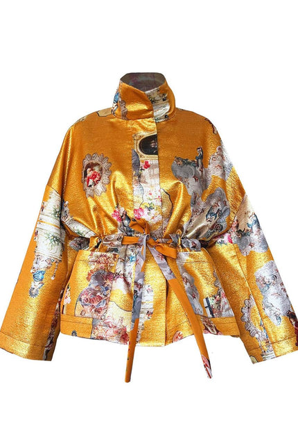 Square Boxy Jacket - Sicily Cognac