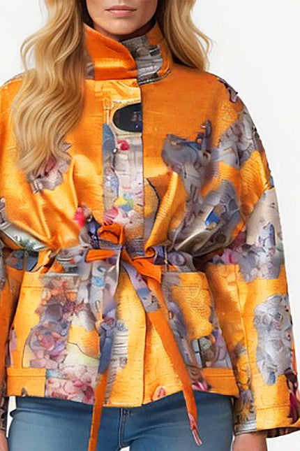 Square Boxy Jacket - Sicily Cognac