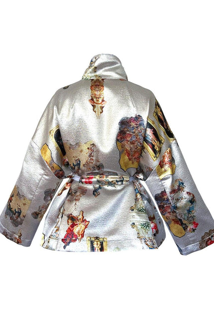 Square Boxy Jacket - Sicily Silver