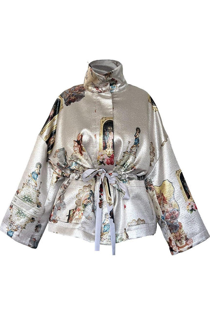 Square Boxy Jacket - Sicily Silver