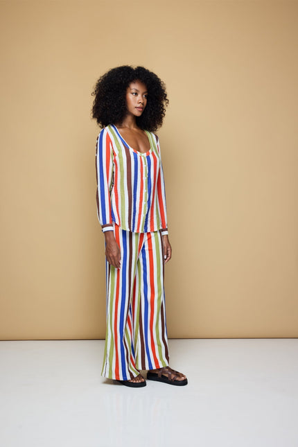 State Of Georgia I THE GROOVE FITTED SHIRT - COOLIO STRIPE