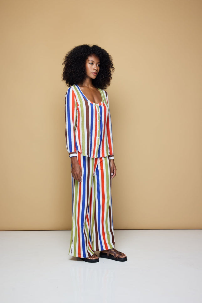 State Of Georgia I THE GROOVE FITTED SHIRT - COOLIO STRIPE
