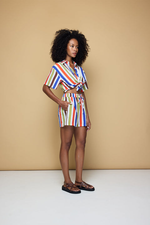 State Of Georgia I COOLIO DRAWSTRING SHORT  - COOLIO STRIPE