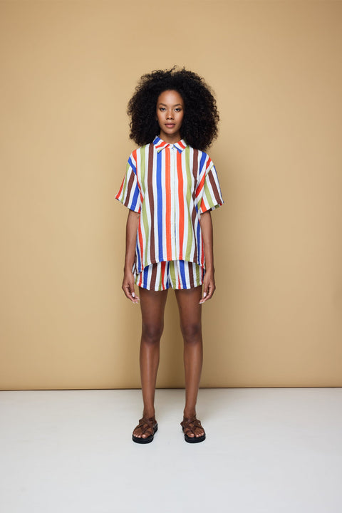 State Of Georgia I COOLIO DRAWSTRING SHORT  - COOLIO STRIPE