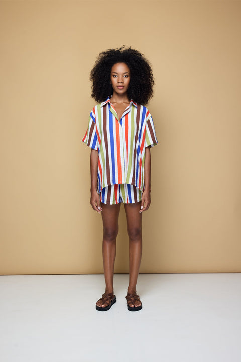 State Of Georgia I COOLIO DRAWSTRING SHORT  - COOLIO STRIPE