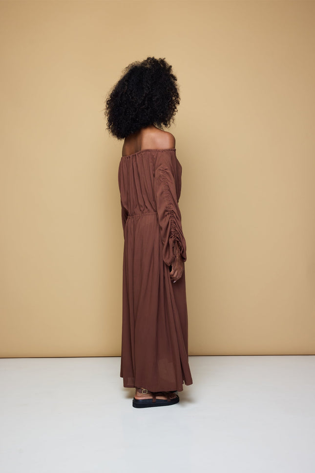 State Of Georgia I SALT AND SEA MAXI BEACH DRESS - CHOCOLATE