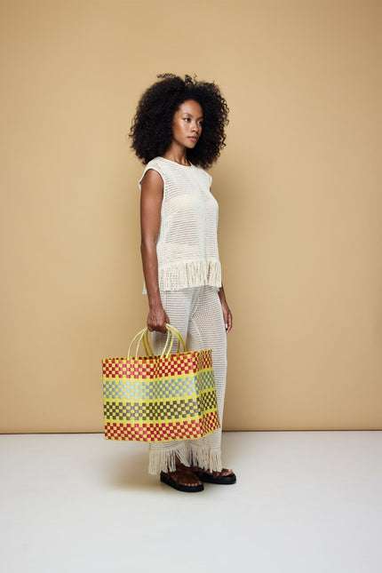 State Of Georgia I THE ERIKA KNITTED TOP - SOFT LATTE CREAM